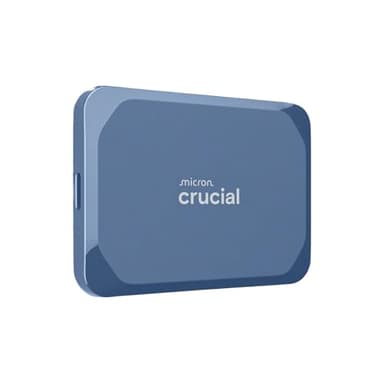 Crucial X10 2To Disque SSD Externe Portable, Jusqu’à 2100Mo/s, USB-C 3.2 Gen2, Résistance à la poussière et à l'eau classée IP65, Disque Dur Externe, Bleu Mat - CT2000X10SSD9-02