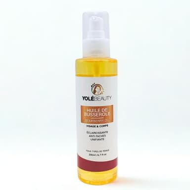 Huile de Busserole, Visage et Corps, Éclaircissant Anti-taches, 200ml | Unifie le Teint & Illumine la Peau