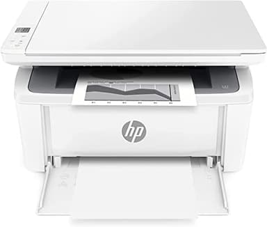 HP LaserJet M140w, 7MD72F, Imprimante multifonction laser A4, Monochrome, Impression recto/verso manuelle en noir et blanc, 20 ppm, Wi-Fi, HP Smart, Blanche