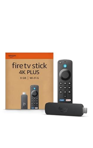 Amazon Fire TV Stick 4K Plus, avec prise en charge du Wi-Fi 6 et des technologies Dolby Vision/Atmos et HDR10+