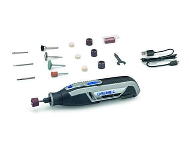 Dremel Lite 7760 outils multifonctions sans fil 3,6V, Batterie Li-ion, 15 accessoires et plage de rotation variable 8000-25000 tours/min pour couper, graver, poncer, nettoyer, polir