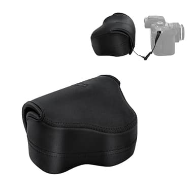 JJC Étui de Protection Ultra Léger sans Miroir pour Leica Q3, Canon EOS R7 R10 avec Objectif RF-S 18-45 mm et Autres Appareils Photo Numériques Compacts, Noir, Étui pour Appareil Photo