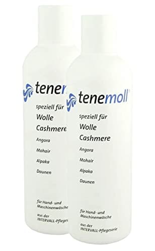 Lessive liquide concentrée pour laines Angora,Mohair,Cachemire délicates TENEMOLL 250g 2 pièces