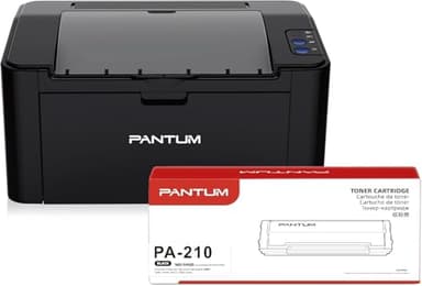 PANTUM P2502W Imprimante Laser, Noir et Blanc, Compacte Monofonction pour Maison et Bureau(A4, 22 ppm, AirPrint,WiFi,USB), avec Toner PA-210 (1600 Pages)