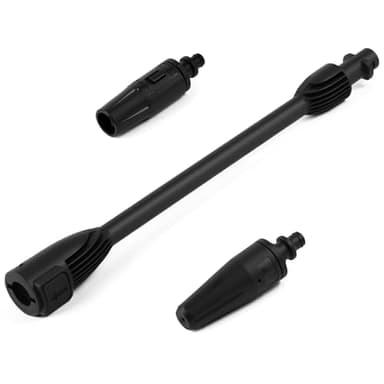OFFCUP Rallonge de Lance pour Nettoyeur Haute Pression Kärchcer K2 K3 K4 K5 K7 Extension de Lance en ABS Accessoire de Nettoyage pour Lavage Voiture Terrasse Jardin, Noir