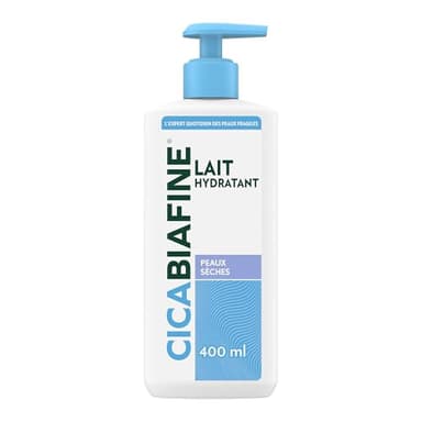 Cicabiafine – Lait Hydratant (flacon-pompe de 400 ml) – Lait corps pour peaux sèches – Soin réparateur pour une hydratation immédiate – Soin quotidien dès 3 ans