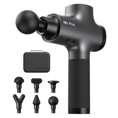 OPOVE M3 Pro 2 Pistolet de Massage, Pistolet de Massage Musculaire, Affichage LED 2500 RPM Masseurs Électriques, Masseur Dos, Soulager les Douleurs Musculaires, Gris