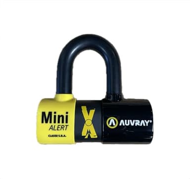 AUVRAY - Antivol Bloque Disque Moto XTREM Mini Alert - Certifié Art 4329 & SRA - Alarme intégrée 120 DB - Niveau de sécurité 9/10 - Haute sécurité - Recommandé par Les Assureurs - Garantie 10 Ans