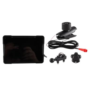 VOANZO 5G Double Bluetooth Portable CarPlay sans Fil Android Auto pour Moto, Navigation GPS Automatique, écran Tactile étanche IPX7, Compatible Siri/Google Assistant