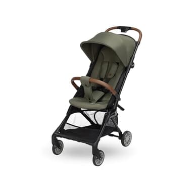 Bebeconfort Zephir, poussette bébé compacte, 0 à 4 ans (22 kg max.), poussette de voyage légère (4,5 kg), autorisée en bagage cabine, siège inclinable et position allongée, panier, Mineral Green