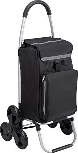 Meister Chariot de courses - 56 litres - 3x3 monte-escalier - Avec compartiment réfrigérant - Sac amovible et imperméable/Shopper pliable/Chariot de courses / 6816810