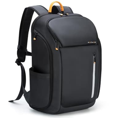 Ponhog Sac à Dos Homme 40L - Grande Capacité Sac Ordinateur Portable 18,4 Pouces avec Poche Anti-Vol, Ouverture 180° et Tissu Anti-Éclaboussures, Approuvé TSA pour Voyages d'Affaires, Travail(Noir)