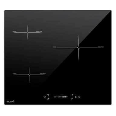 Plaque Induction 3 Feux Encastrable avec Slide Control BELDEKO - 7200W avec Booster - 10 Niveaux de Puissance - Fiable et Robuste - Minuteur, Touches Tactiles, Anti-Débordement