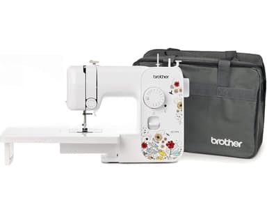 Brother JX17FE (Fantasy Edition) avec Table D’extension et Sac Inclus, Machine à Coudre pour Débutants, 17 Points différents, Couture Automatique, Points Utiles, élastiques et Décoratifs