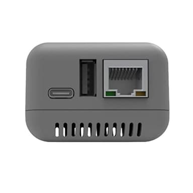 WAITLOVER Mini adaptateur de serveur d'impression WiFi sans fil pour imprimante USB, port USB 2.0 rapide 10/100 Mbps, port LAN RJ-45, impression réseau gris