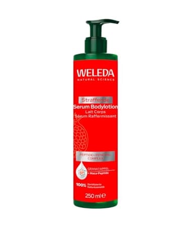 WELEDA Lotion raffermissante bio pour le corps - Cosmétique naturelle à la grenade - Au beurre de karité - Pour une peau lisse et éclatante - Végétalien - 250 ml