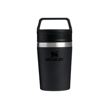 STANLEY 1913 Mug Isotherme Cafe To-Go 0.23L - 3 Heures Chaud - 4 Heures Froid - Étanche et Compact - Thermos Café avec Poignée - Lavable au Lave-Vaisselle - Black