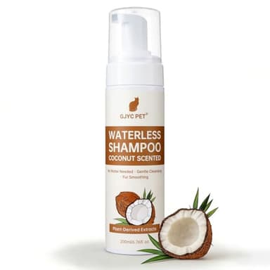 Shampoing Sec pour Chats – 200 ML, Parfum Noix de Coco, pH Neutre pour la Peau, nettoie et Prend Soin en Douceur, démêle et Hydrate – Convient aux Peaux sensibles