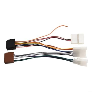 Commande au volant compatible avec adaptateur ISO pour autoradios, installation rapide avec matériaux