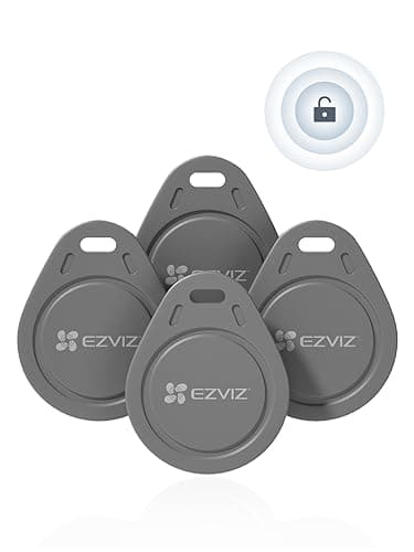 EZVIZ Badge RFID Supplémentaire pour CP7 HP7, Visiophone Connecté Interphone Vidéo, Algorithme de Cryptage, Reconnaissance Sensible, Anti-Copie, Poids léger, 4 pcs