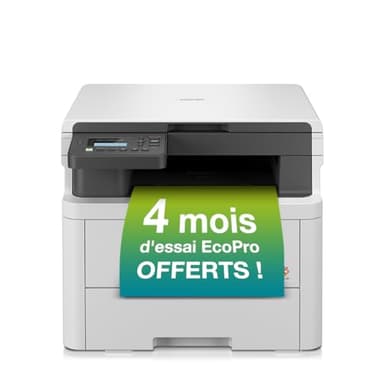 Brother DCP-L3520CDWE Imprimante Laser Couleur Multifonction 3 en 1 (Impression/Copie/Scan) | Recto-Verso Automatique en impression | 18ppm | Abonnement ECOPRO 4 Mois OFFERTS