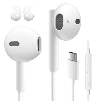 Ecouteur USB C pour iPhone 15 16 17 Pro Max Plus Samsung Galaxy S25 S24 S23 Ultra HiFi Stéréo Écouteurs USBC Intra Ecouteurs Filaire USB C et Micro pour Samsung S22 A54 A56 A16 5G Xiaomi 14 Pixel 8