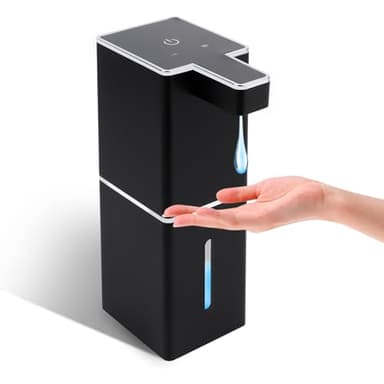 380ml Distributeur Savon Automatique Mural, MXTIMWAN USB C Rechargeable Distributeur de Savon Mural, IPX5 étanche sans Contact Distributeur Savon, Distributeur de Savon électrique