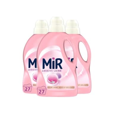 Mir - Lessive Liquide Laine Main & Machine Formule Unique 3en1-1.35L - Lot de 3