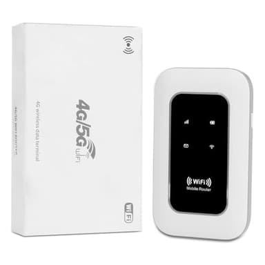 Routeur 4G SIM WiFi Portable - Box 4G Mobile Déverrouillée, 4G Hotspot jusqu'à 10 Appareils, 2100mAh Autonomie 14H, Sécurité WPA2, Compatible Toute Carte SIM-