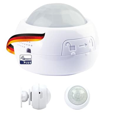 SCHWAIGER ZHS05 Multi-capteur Z-Wave Détecteur de Mouvement température luminosité Vibrations d'humidité Surveillance Smart Home Capteur 4 en 1 Contrôle par Application Passerelle nécessaire