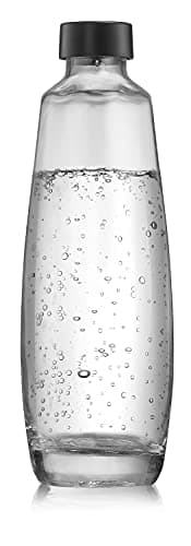 sodastream Carafe en Verre pour Machine à Eau Pétillante Duo, Transparente, Bouteille en Verre Compatible Lave-Vaisselle, 1 L
