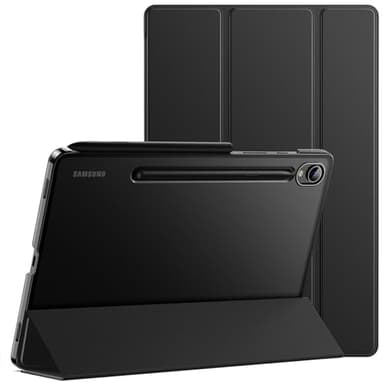 JETech Coque pour Samsung Galaxy Tab S9 11 Pouces, Tablette Housse Étui de Protection en Dos Translucide à Trois Volets Support, Soutien Chargement du S Pen, Veille/Réveil Automatique (Noir)