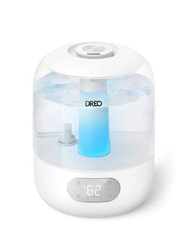 Dreo Humidificateur d'air pour chambre à coucher, brume fraîche pour la maison et les grandes pièces, humidificateur silencieux pour bébé, veilleuse, diffuseur essentiel, humidificateur à ultrasons