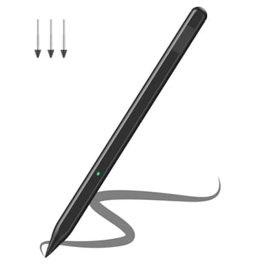 TiMOVO Stylet Magnétique Compatible avec Remarkable Paper Pro/Pro Move avec Gomme, Stylo Rechargeable avec Sensibilité à la Pression 4096, Inclinaison,Rejet de la Paume et Pointes de Rechange, Noir