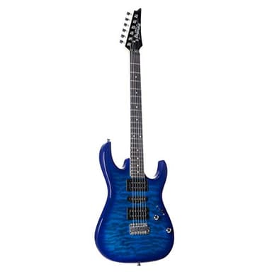 Ibanez Gio GRX70QA-TBB Transparent Blue Burst - Guitare Électrique