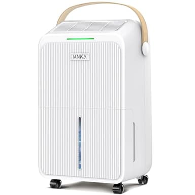 Deshumidificateur d Air, 16L/J, Déshumidificateur Electrique, 80m³ (32㎡), Silencieux, 4 Modes, Consommation Réduite de 30%, Protection Anti-Débordement, Pour Appartement, Cave, Salon