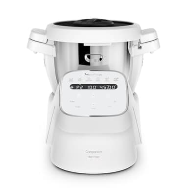 Moulinex, Companion, Robot cuiseur, 14 fonctions, Capacité XL 10 personnes, Blanc, Fabriqué en France, YY5642FG
