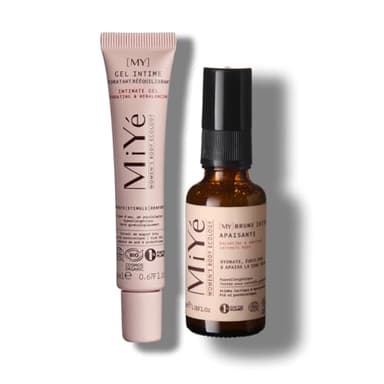 MiYé | Pack gel intime + brume intime, anti-sècheresse intime | Acide hyaluronique, aloe vera & probiotiques | Apaise, hydrate & préviens les inconforts | Sans hormones ni parfum, made in France