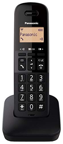 Panasonic KX-TGB610SPB Téléphone sans Fil numérique, unité de Base et 1 Casque, Identification et Blocage des appels, Volume amélioré du récepteur, résistant aux Chocs, écran LCD, Noir