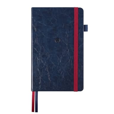 Yuan Smart Notebook, Smart Writing System, Carnet de notes intelligent avec marine couverture rigide, Système d'écriture intelligent, et Vin Rouge fermeture élastique, 13 x 21 cm, 187pagin