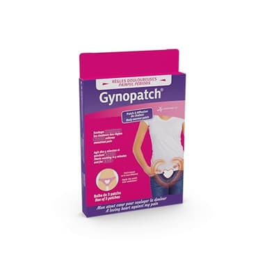 GYNOPATCH® - Règles Douloureuses - x3 Patch Douleurs Menstruelles - Diffusion de Chaleur Naturelle