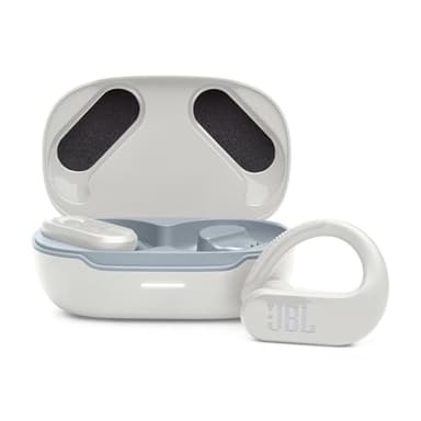 JBL Endurance Peak 3, Écouteurs de Sport sans Fil, Résistants à l'Eau avec Indice de Protection IP68, Jusqu'à 50 Heures d'Autonomie, en Blanc