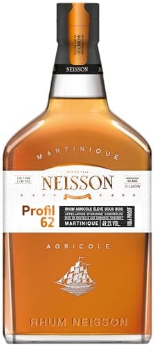 NEISSON - Profil 62 - Rhum Agricole - Origine : Martinique - Alcool 49,2% - Notes de Gentiane & Vanille - 70cl