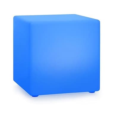 blumfeldt Shinecube XL - Cube Lumineux décoratif, 40 x 40 x 40 cm, intérieur et extérieur,éclairage LED 16 Couleurs intégré, 4 Modes,télécommande, sans Fil, étanche grâce à IP68, Multicolore