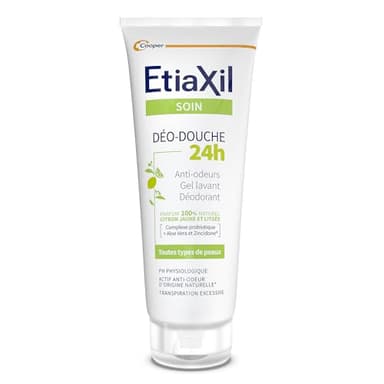 Etiaxil Déo-Douche 24H Gel Lavant Déodorant Citron Jaune et Litsée 200 ml