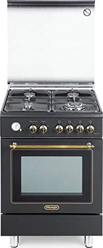 De Longhi PEMA 664 C ED Cuisinière à Gaz avec Four Électrique 60x60 cm Anthracite