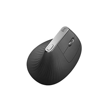 Logitech MX Vertical Souris sans Fil Ergonomique, Multi-Dispositifs, Bluetooth ou 2,4 GHz avec Récepteur USB Unifying, Suivi Optique 4000 PPP, 4 Boutons, Charge Rapide, Portable/PC/Mac/iPad OS - Noir