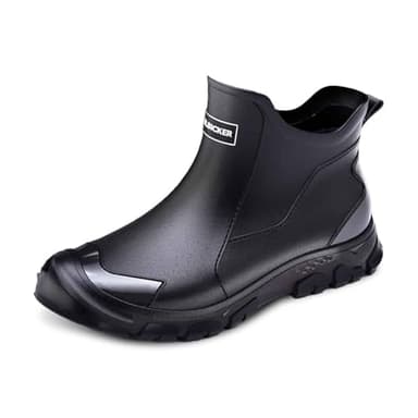 Bottes en caoutchouc hommes femmes sports antidérapantes chaussures en caoutchouc chaussures de pluie imperméables extérieur bottes de pêche noires boots confortables bottes de jardin bottes de pluie
