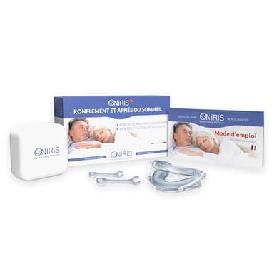 ONIRIS + Orthèse Anti Ronflement - Validé Cliniquement pour l Apnée Du Sommeil - Made in France - Gouttière dentaire - Orthèse d avancée Mandibulaire – Agit sur les causes d’un Mauvais Sommeil.
