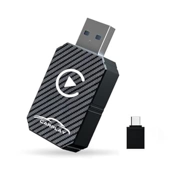 Adaptateur CarPlay Sans Fil 2026, Dongle CarPlay Sans Sil, Convertit CarPlay Filaire En Adaptateur Sans Fil Plug And Play, Compatible Avec Les Voitures à Partir De 2016 et iPhone iOS 12+ (noir)